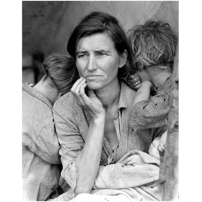 фотограф великої депресії в сша долотея лагне матір мігрантка